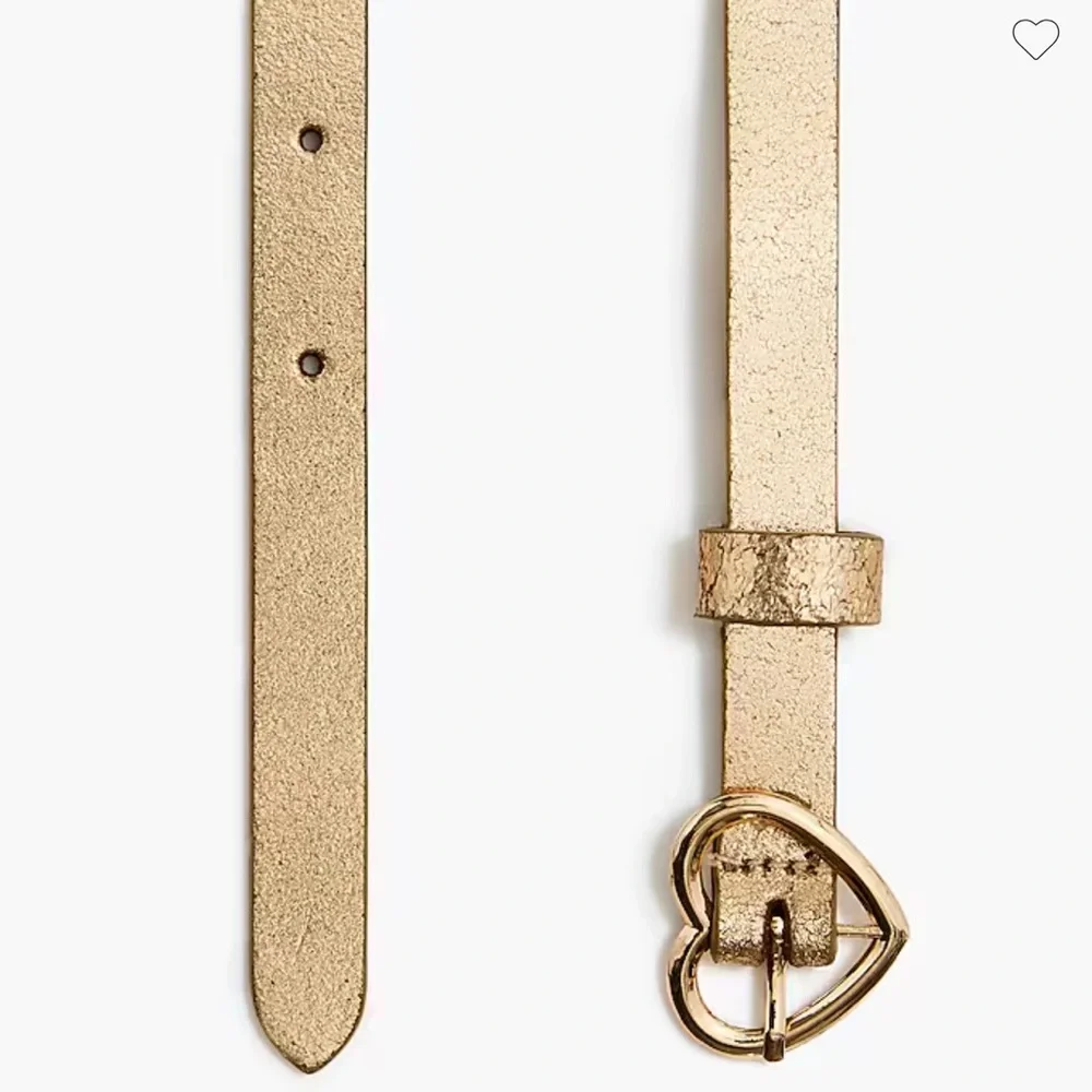 Crewcuts Girls' heart belt Gold NWT